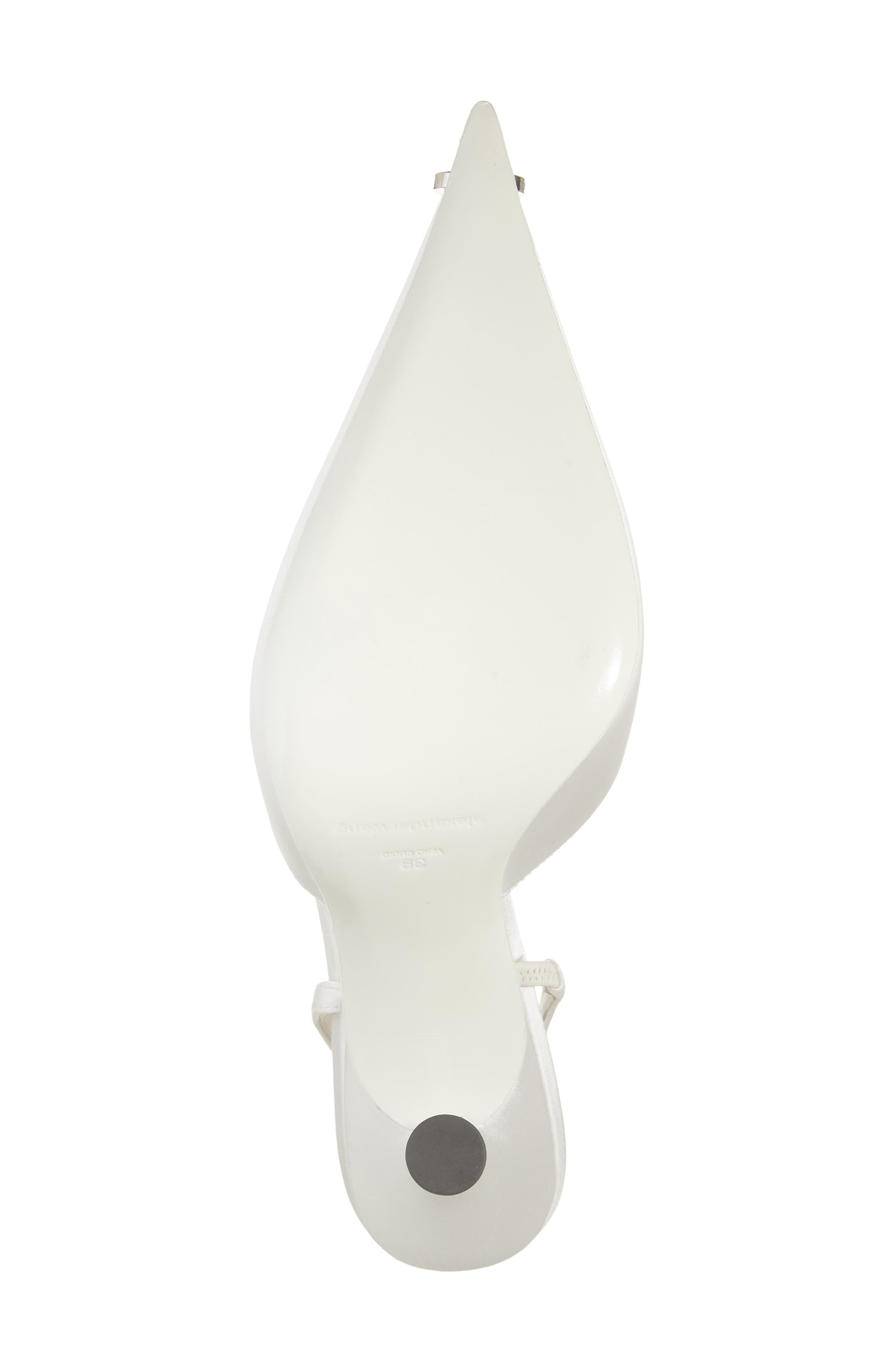 Akilita Pointed Toe Slingback Pump, Alternate, color, WHITE