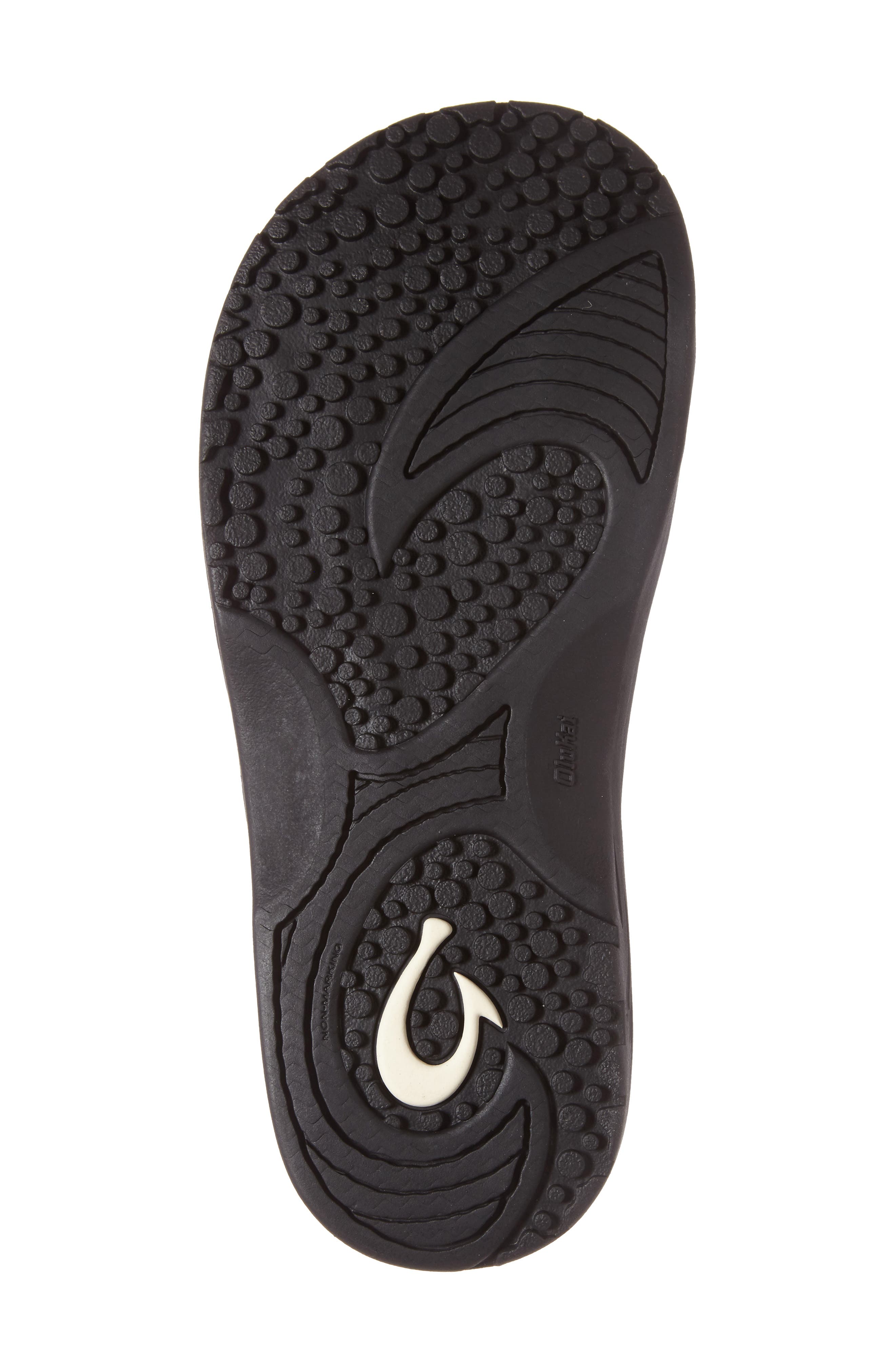 OluKai Nalu Slide Sandal, Alternate, color, Black / Black