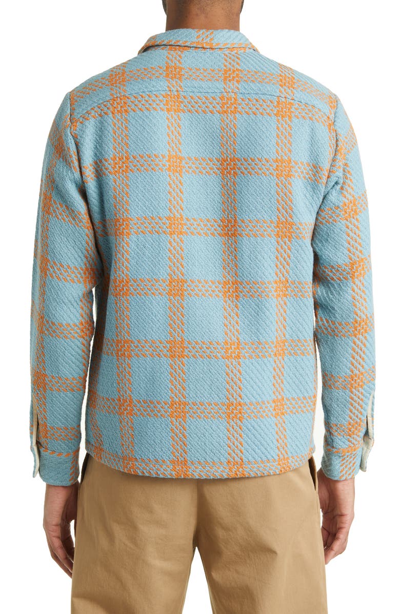 Wax London Whiting Windowpane Plaid Button-Up Overshirt, Alternate, color, 