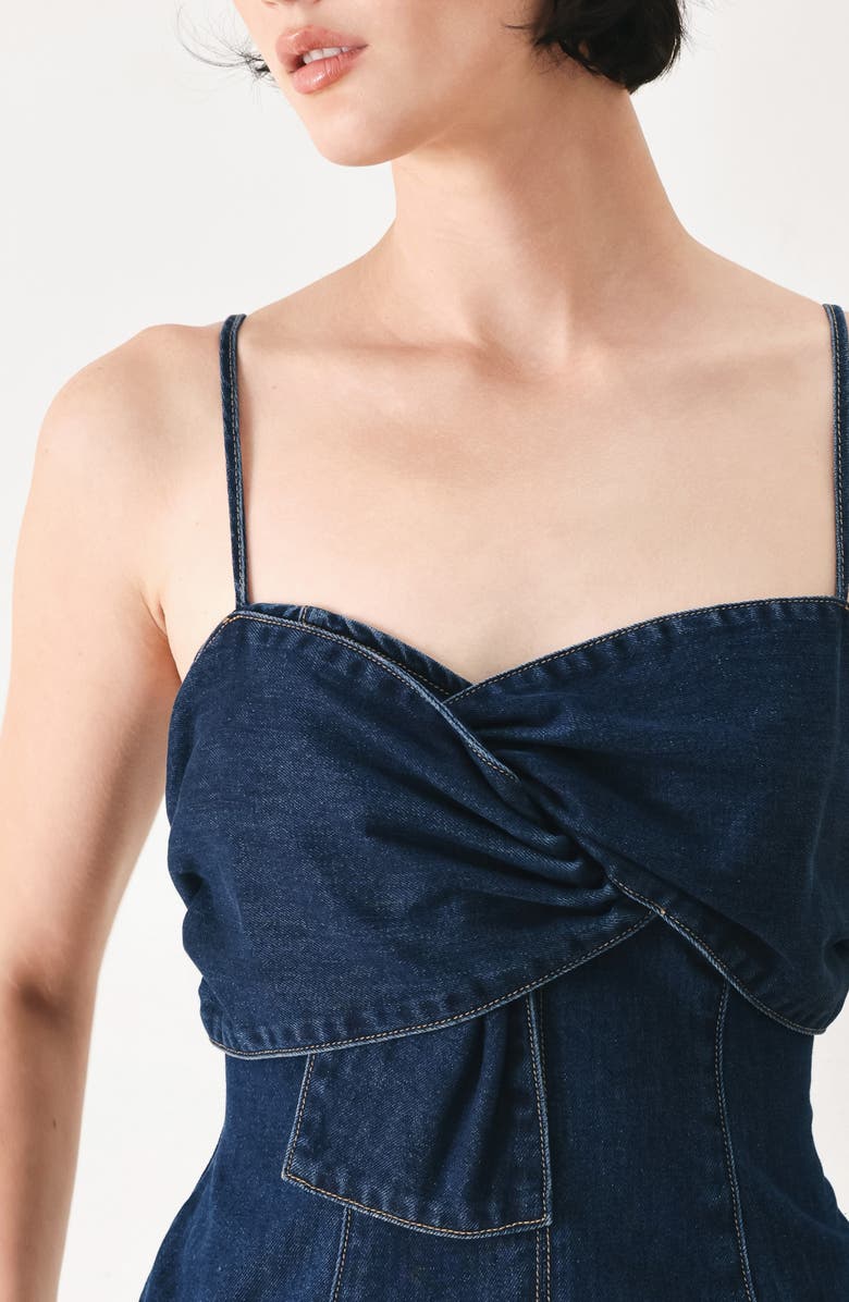FREEMARKET Denim Camisole, Alternate, color, Medium Indigo