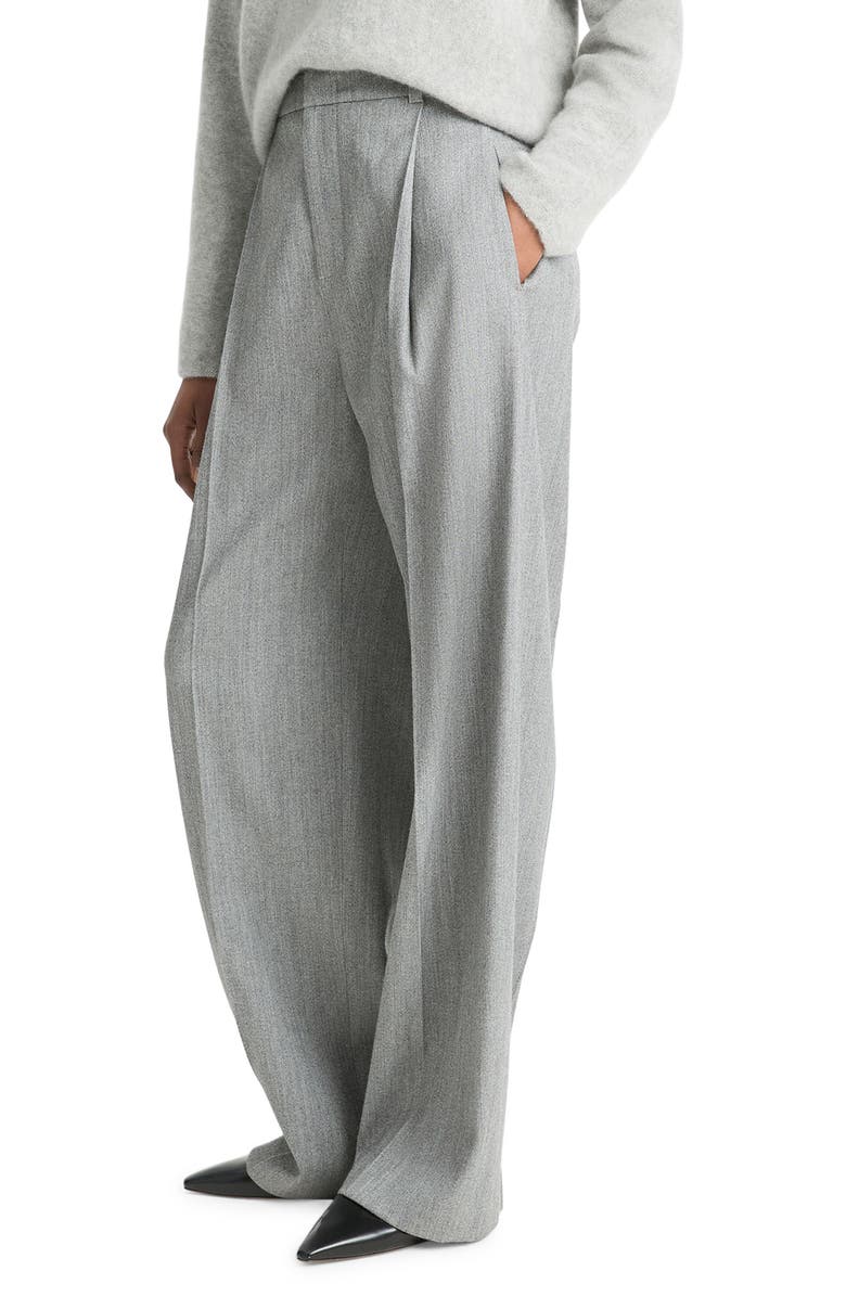 Vince Wool Blend Pants, Alternate, color, Dark Stone Grey
