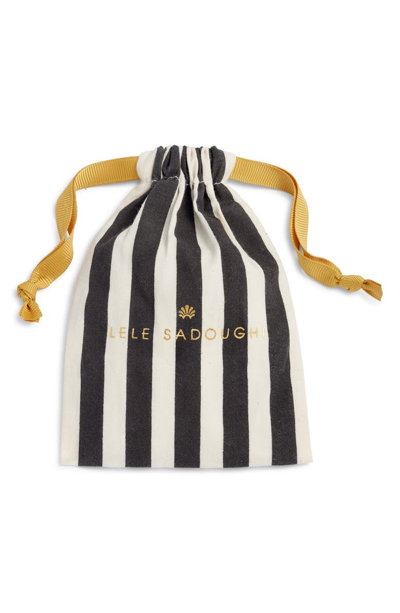 Lele Sadoughi Oversize Squiggle Bead Hoop Earrings, Alternate, color,