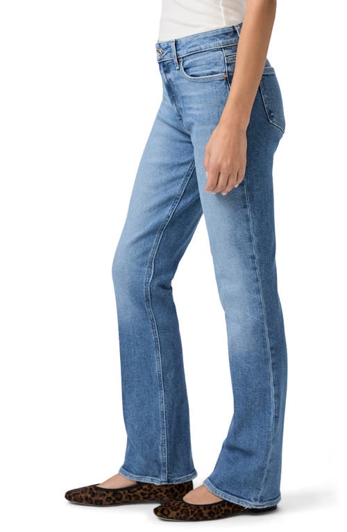 Paige Manhattan High Waist Bootcut Jeans In Blue