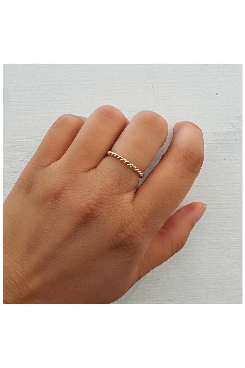 Rope Band Ring, Alternate, color, YELLOW GOLD