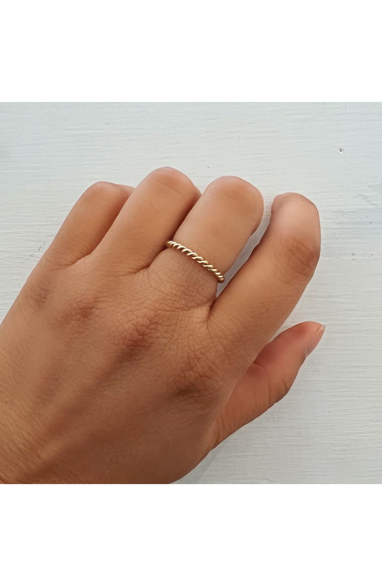 Sethi Couture Rope Band Ring, Alternate, color, Yellow Gold