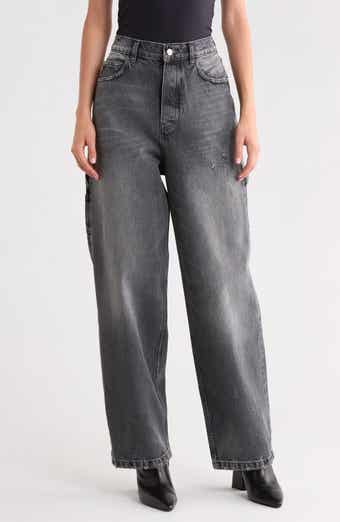 Charm Oversized Wide Leg Carpenter Jeans