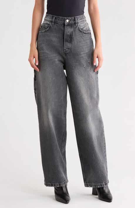 Charm Oversized Wide Leg Carpenter Jeans