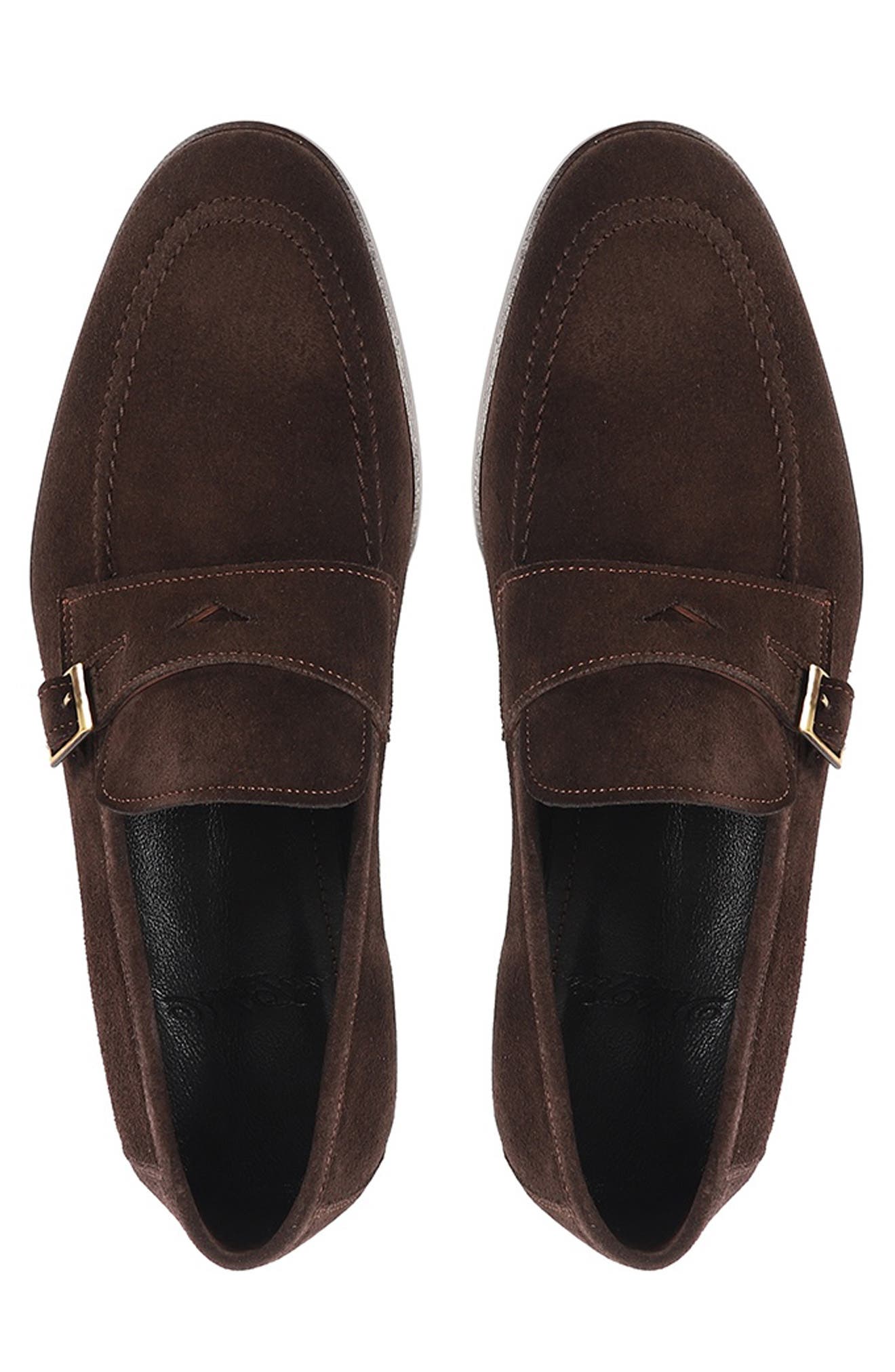 Beston Monk Shoe, Alternate, color, DARK BROWN