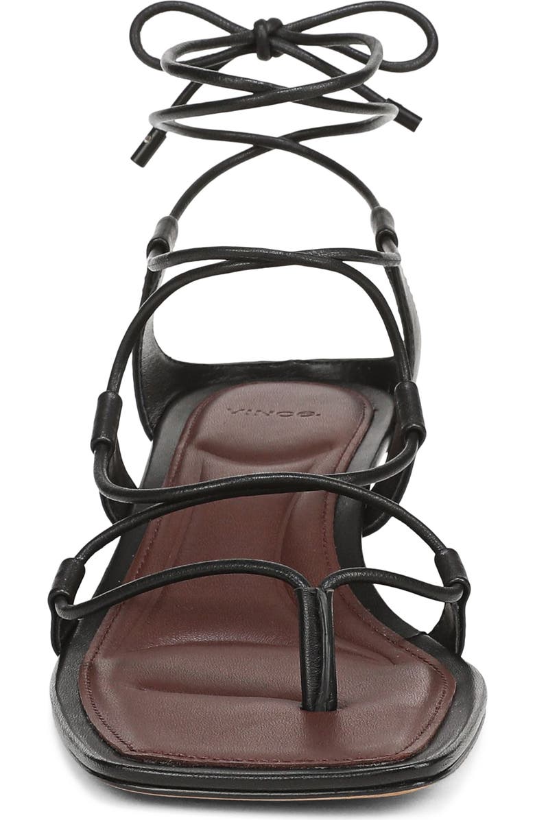 Vince Paulette Ankle Wrap Sandal, Alternate, color, Black