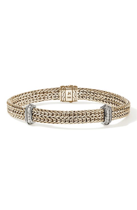 Icon Link Diamond Station Bracelet