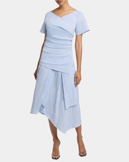 Santorelli Deb Multi-panel Asymmetric Midi Skirt