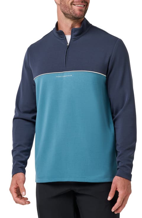 Fibercloud Colorblocked Quarter Zip Pullover