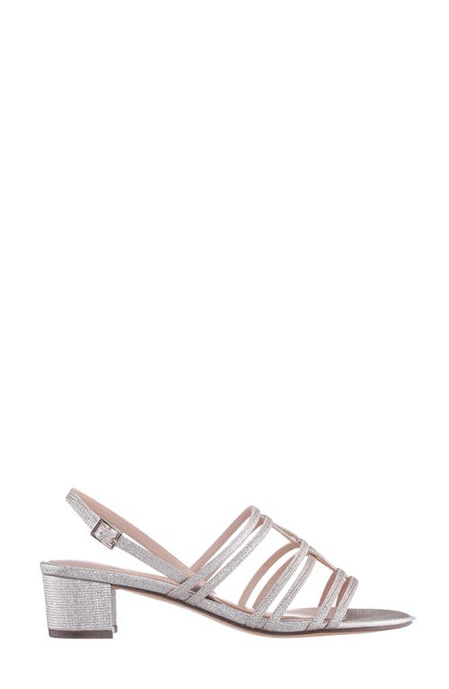 Nina Gladys Slingback Sandal In Platino