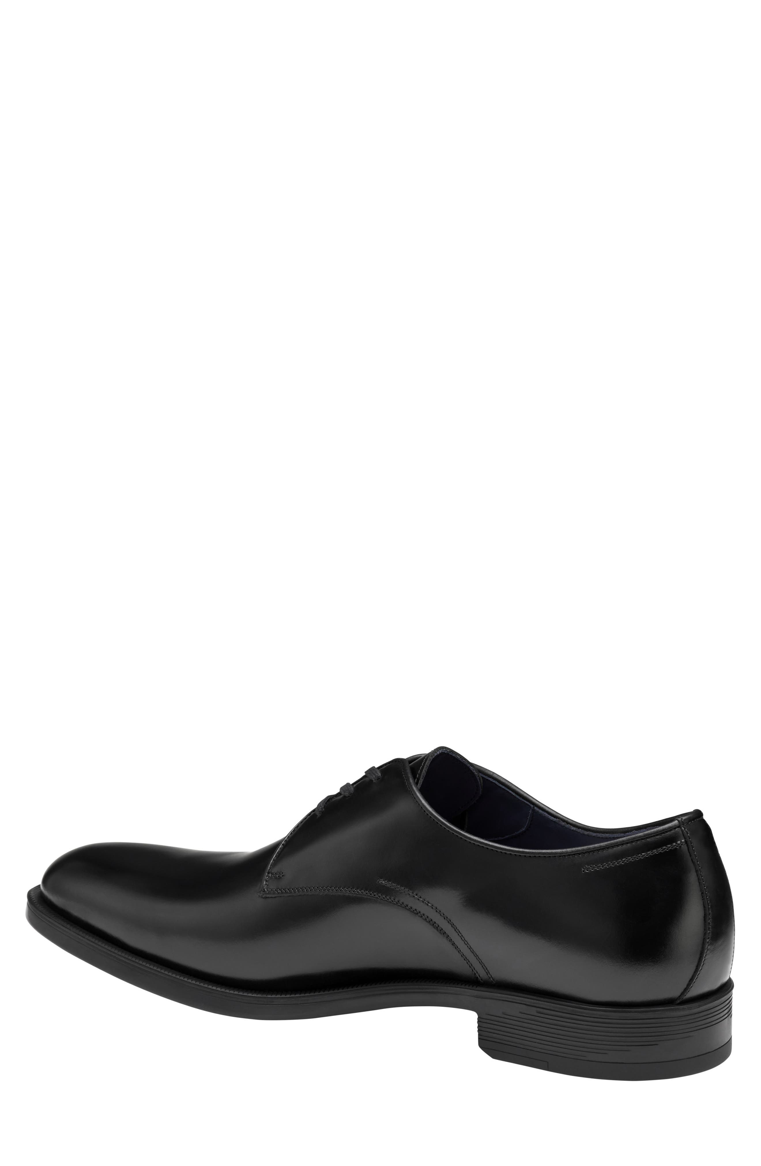 Johnston & Murphy Flynch Plain Toe Derby, Alternate, color, Black Italian Calfskin