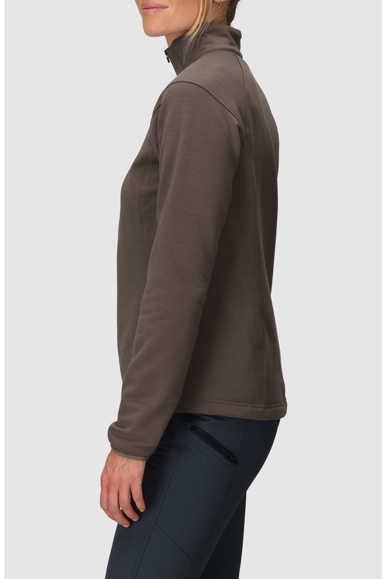Crescent Fleece Half Zip Pullover, Alternate, color, SABLE