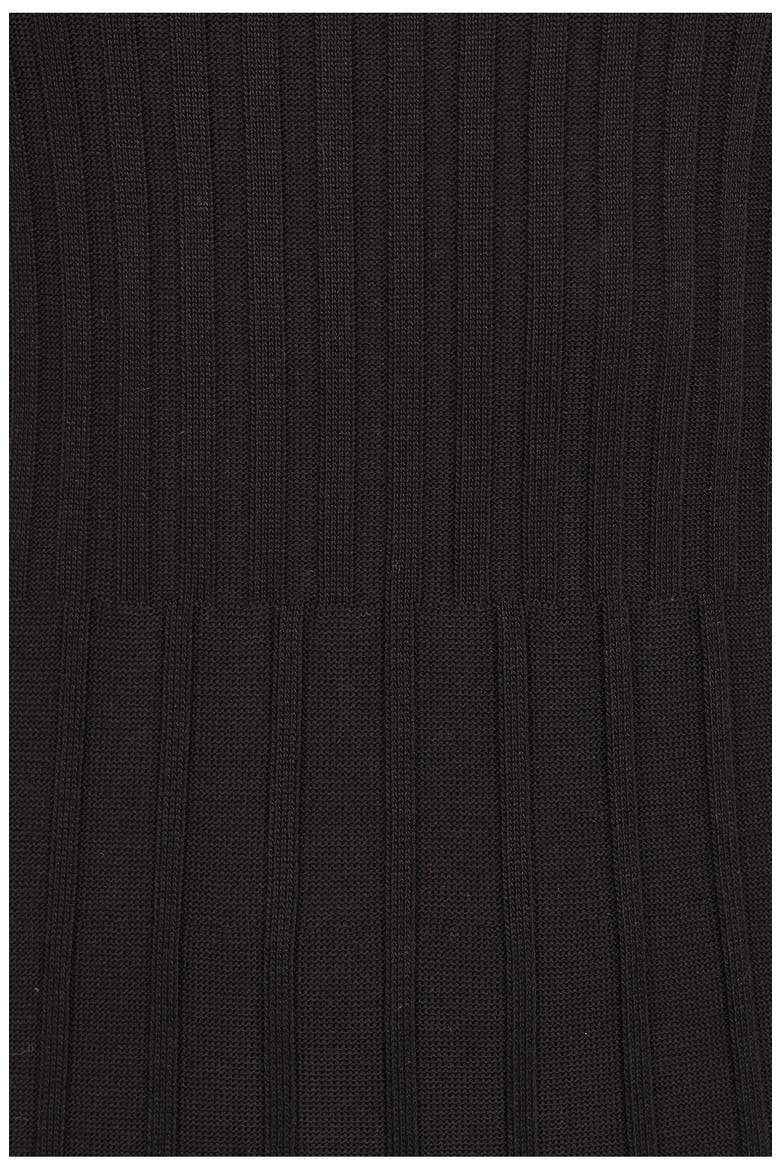Alison Long Sleeve Rib Maxi Dress, Alternate, color, BLACK