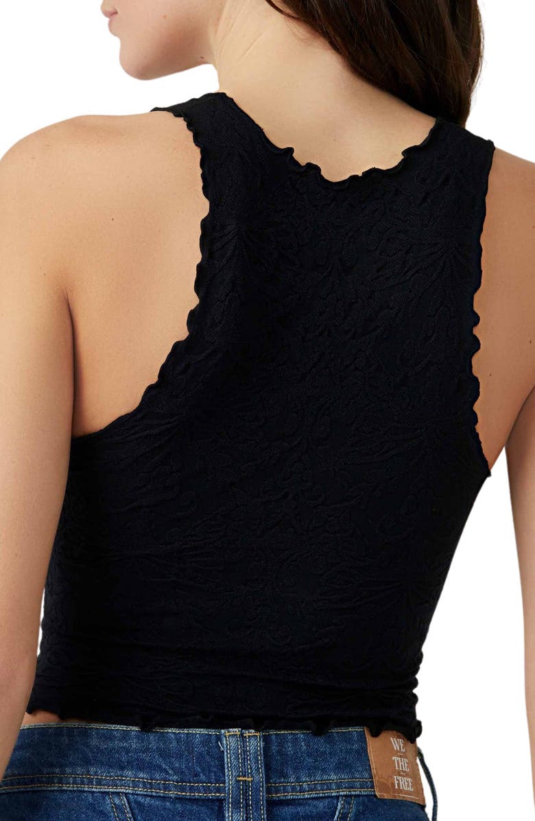 Free People Intimately FP Here for You Racerback Crop Tank, Alternate, color, Black