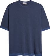 John Smedley Roderick Short Sleeve Merino Wool Crewneck Sweater