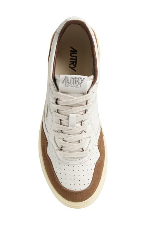 Autry Low Sneaker With Contrast Panels And Perforated Detailing