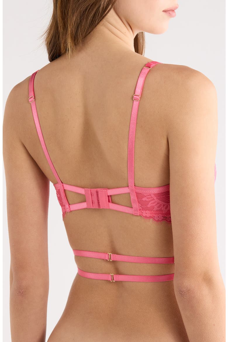 Anna Lace Bralette, Alternate, color, CAMELLIA ROSE