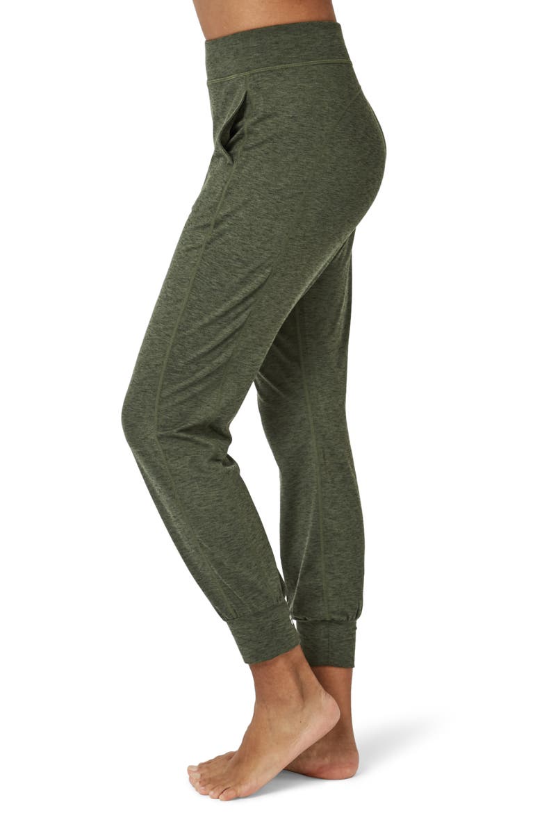 Gary Yoga Trousers, Alternate, color, OLIVE MARL