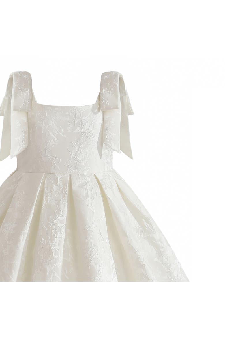 MariBow Pleated Dress, Alternate, color, Ivory