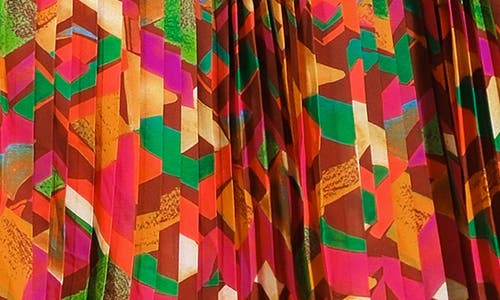 Flying Tomato Print Pleated Tiered Maxi Dress In Multi