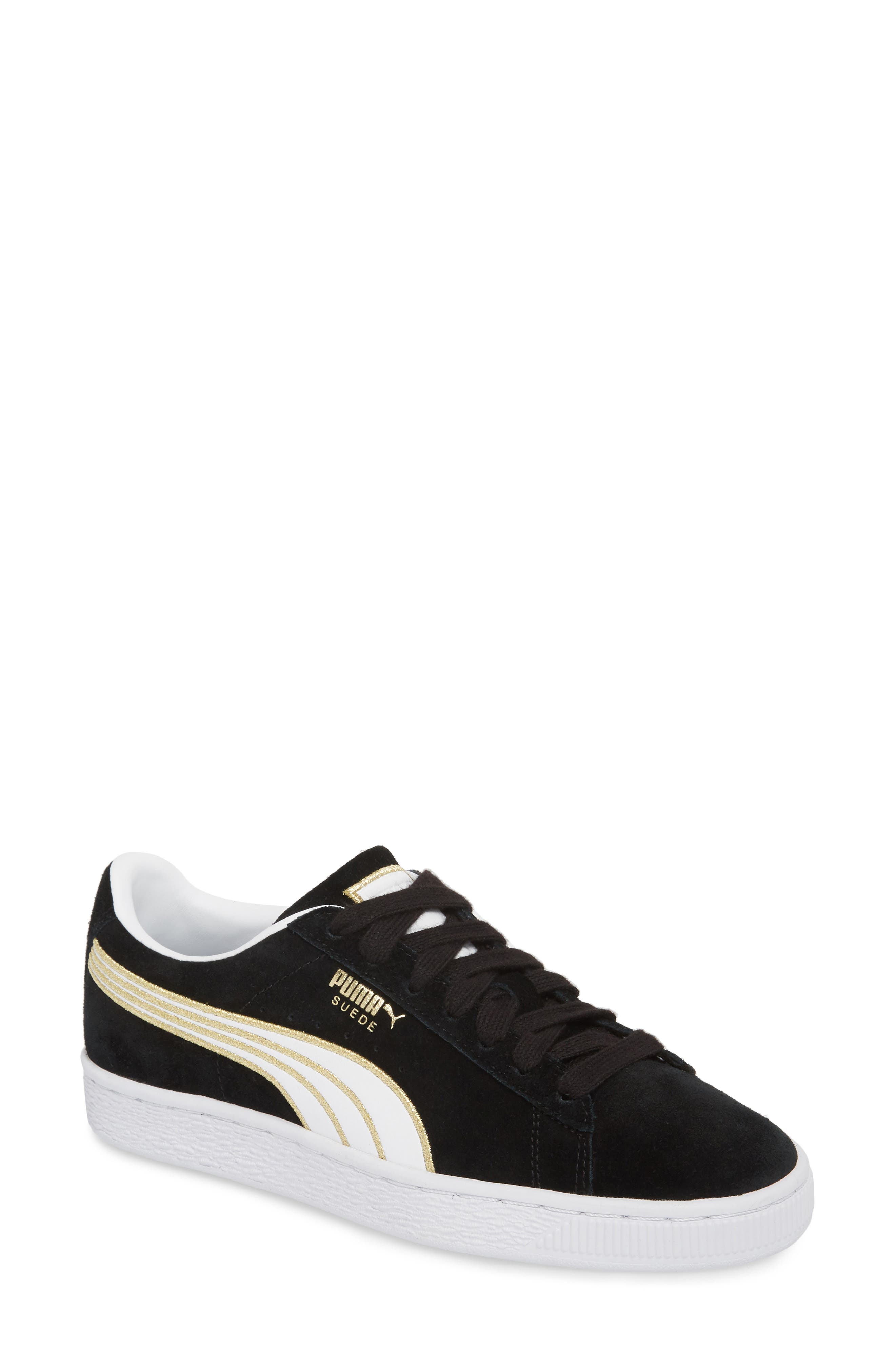 Varsity Stripe Sneaker, Main, color, PUMA BLACK/ PUMA WHITE
