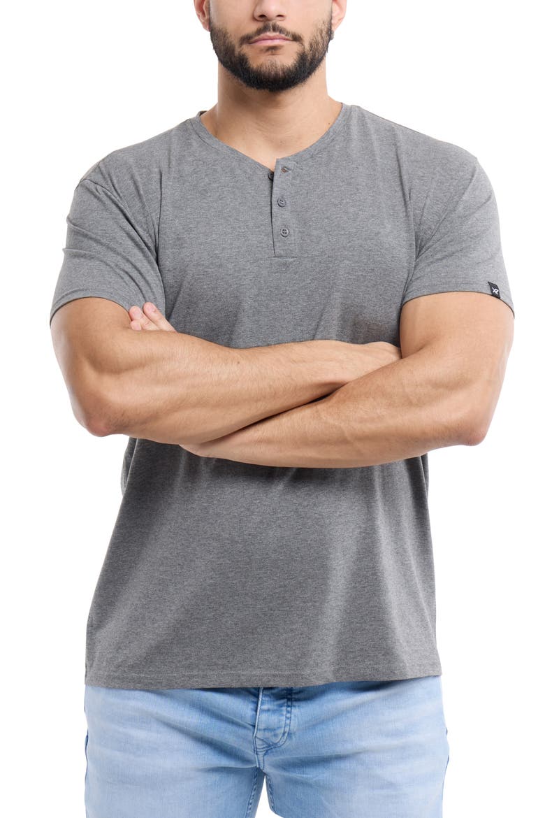 Short Sleeve Henley, Alternate, color, CHARCOAL/CHARCOAL