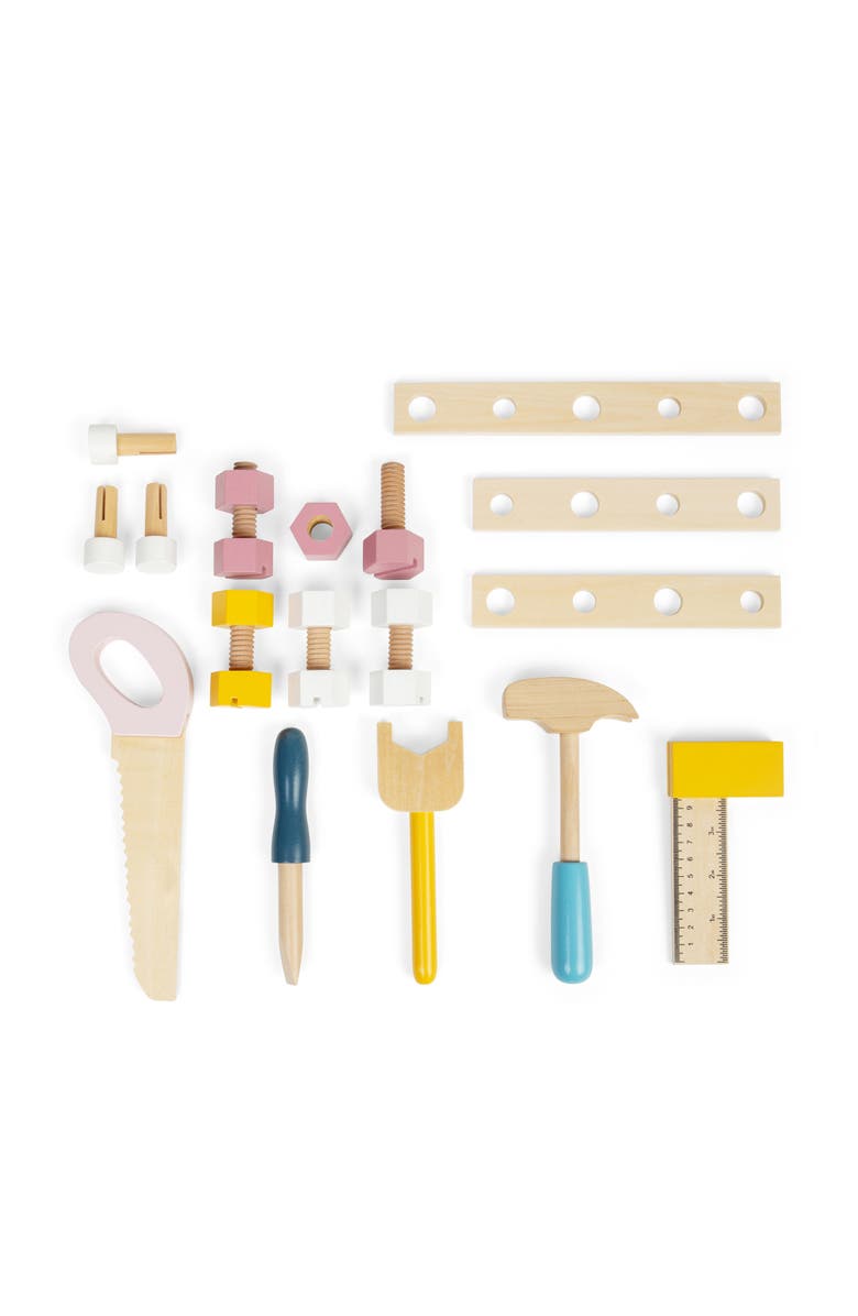 Bigjigs Toys Tool Bench, Alternate, color, Multicoloured