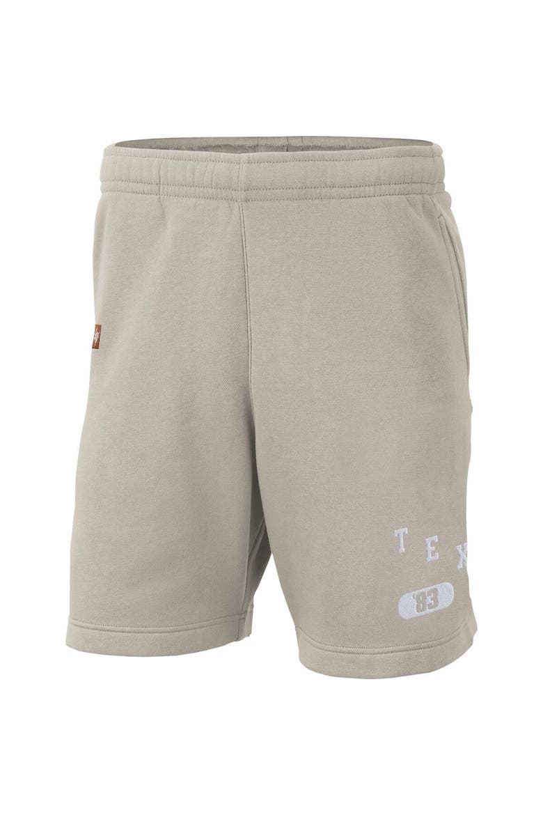 Men's Nike Cream Texas Longhorns Fleece Shorts, Alternate, color, Cream