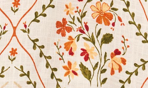 Cece Printed Puff Sleeve Top In Multi