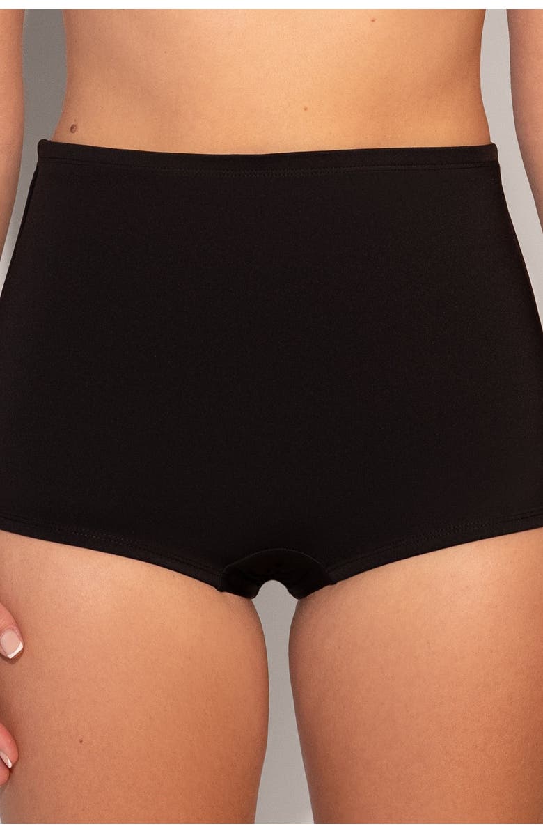 TA3 Boyshort Smoothing Bikini Bottoms, Main, color, Black