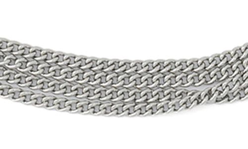 Allsaints Mix Chain Collar Necklace In Metallic