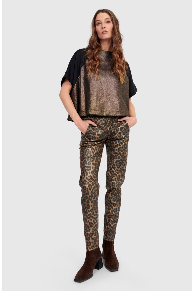 Fierce Iconic Stretch Jeans, Alternate, color, Leopard