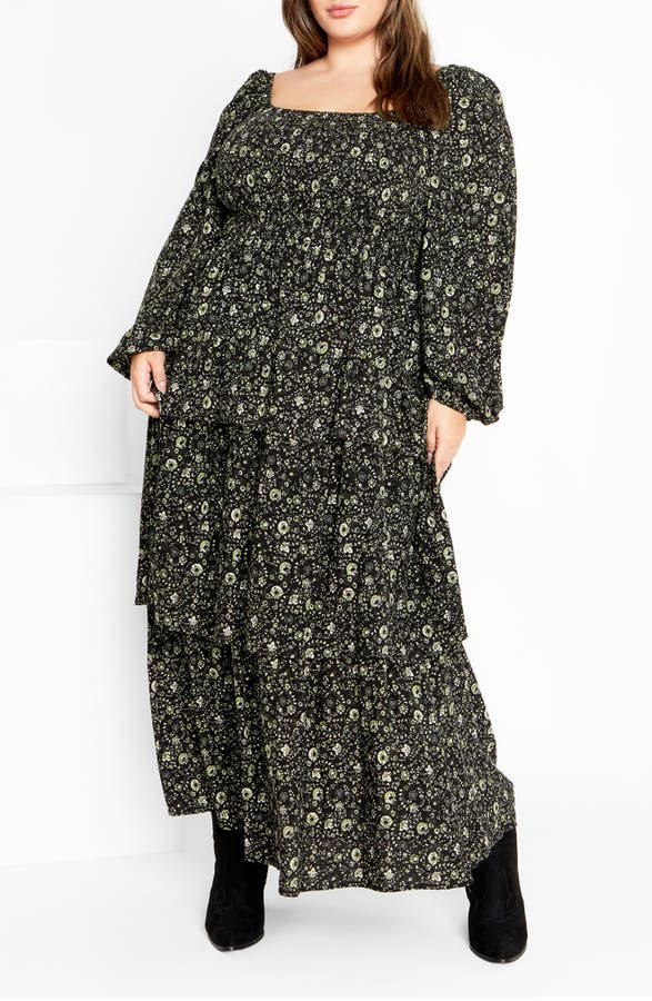 Cassidy Floral Print Maxi Dress