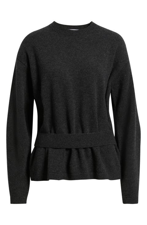 Alter Belt Detail Merino Wool Sweater