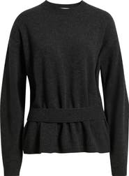 COS Alter Belt Detail Merino Wool Sweater