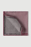 Brunello Cucinelli Silk geometric pattern pocket square