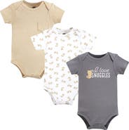 Hudson Baby Cotton Bodysuits 3-pack