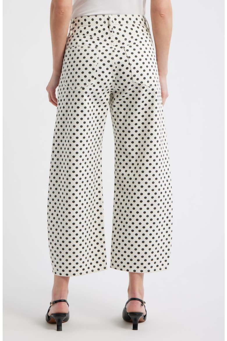 The Bow Crop Jeans, Alternate, color, WHITE POLKA DOT