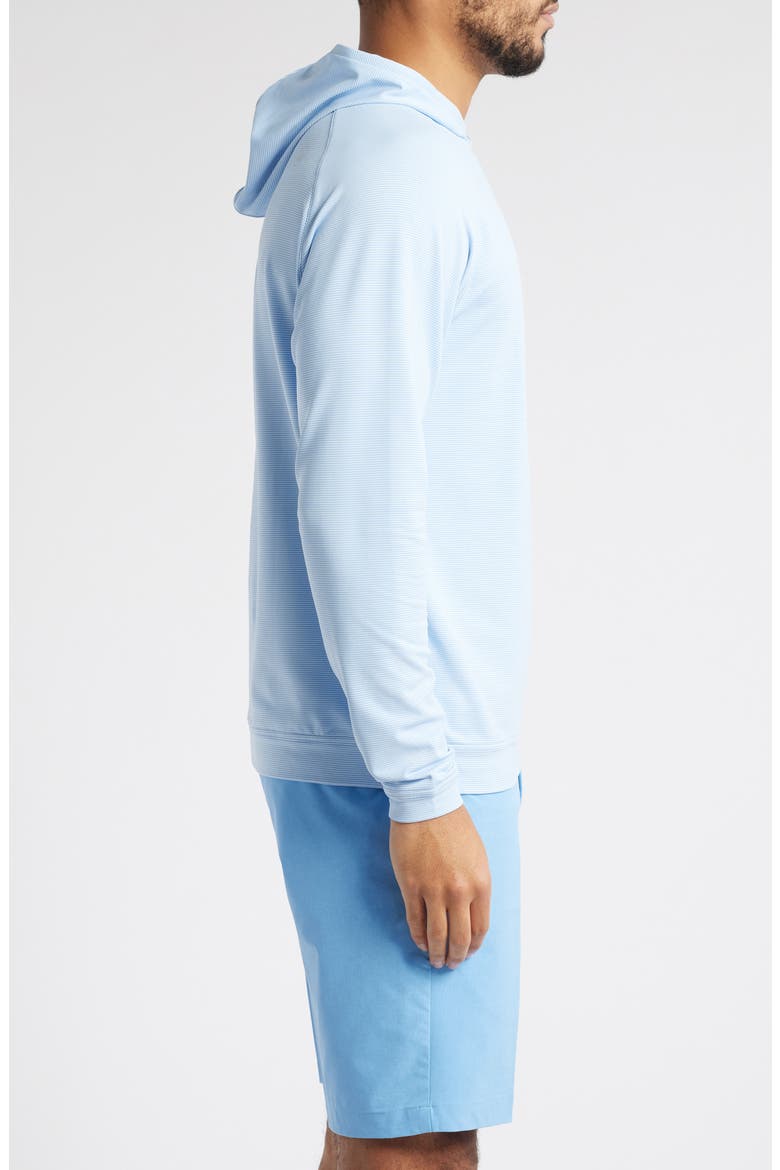 Pine Sugar Stripe Performance Hoodie, Alternate, color, BLUE FADE