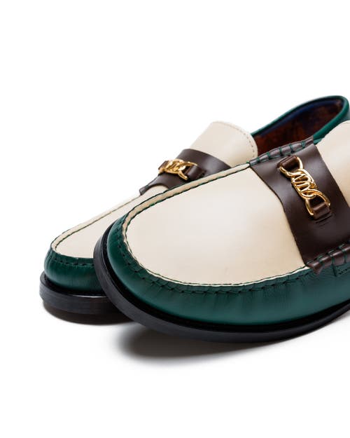 Naked Wolfe Roma Leather Loafer In Green