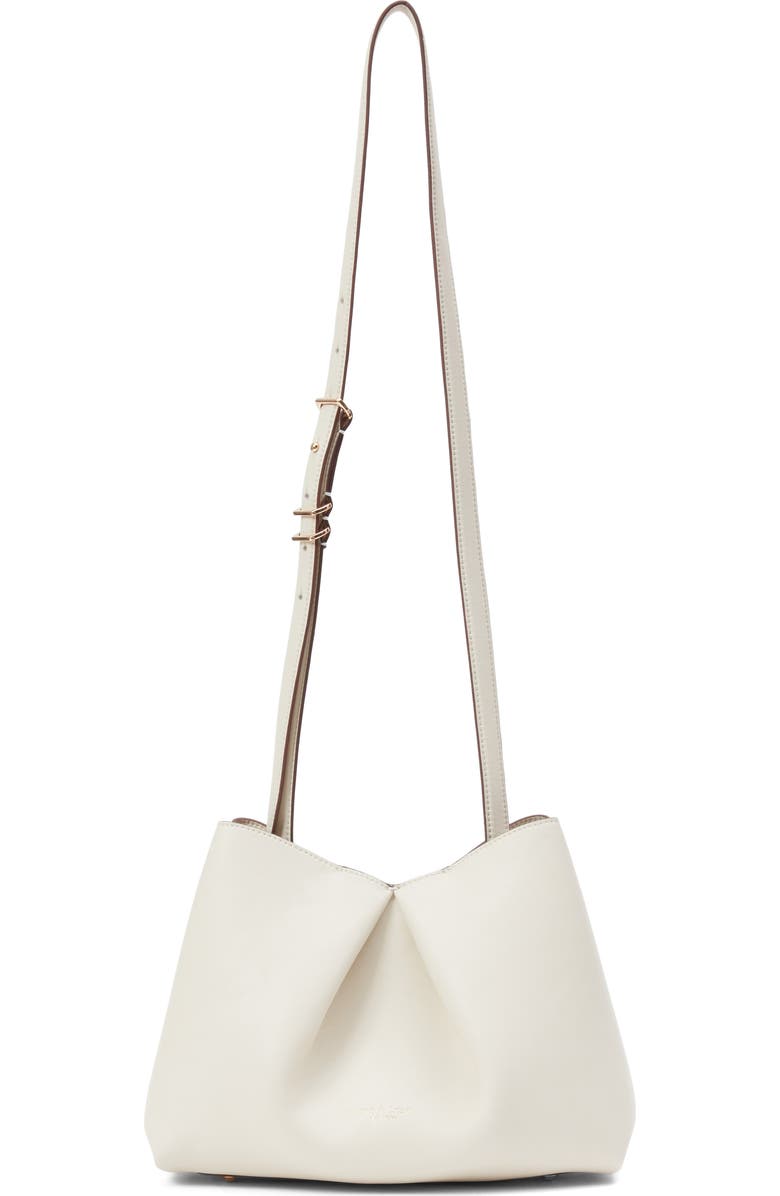 rag & bone Medium Bloom Leather Crossbody Bag, Main, color, Antique White