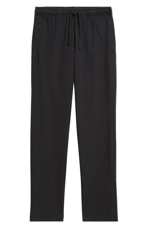 Alex Crane  Caza Organic Cotton Drawstring Waist Pants In Black