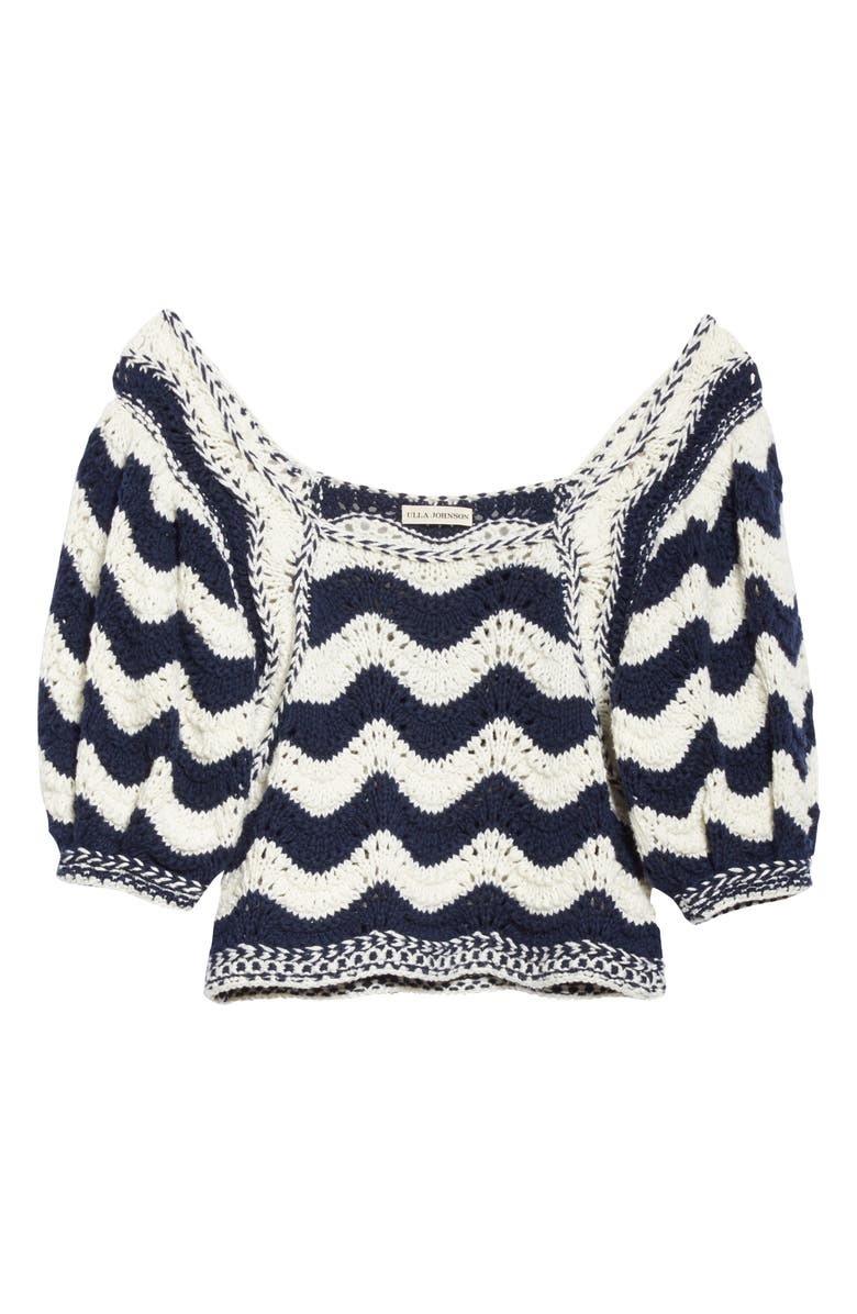 Ulla Johnson Luciana Wave Stripe Sweater, Alternate, color,
