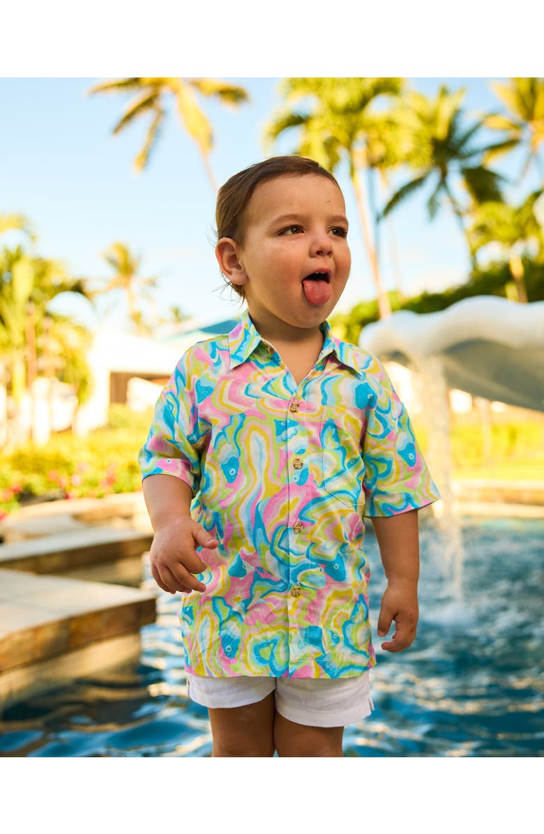 Kenny Flowers The St. Lucia - Boys Hawaiian Shirt, Alternate, color, Multi