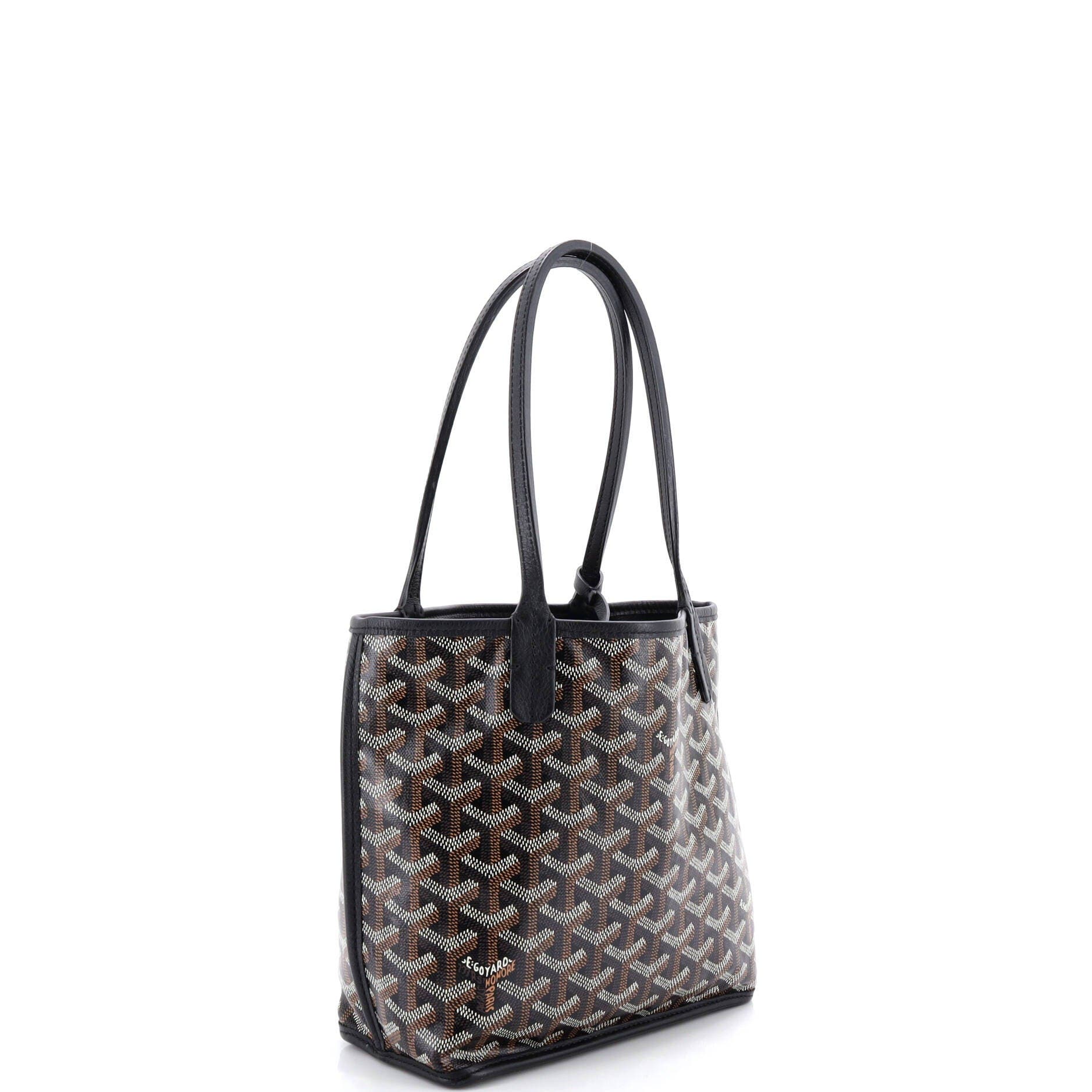 Pre-Owned Goyard Anjou Reversible Tote Coated Canvas Mini, Alternate, color, 