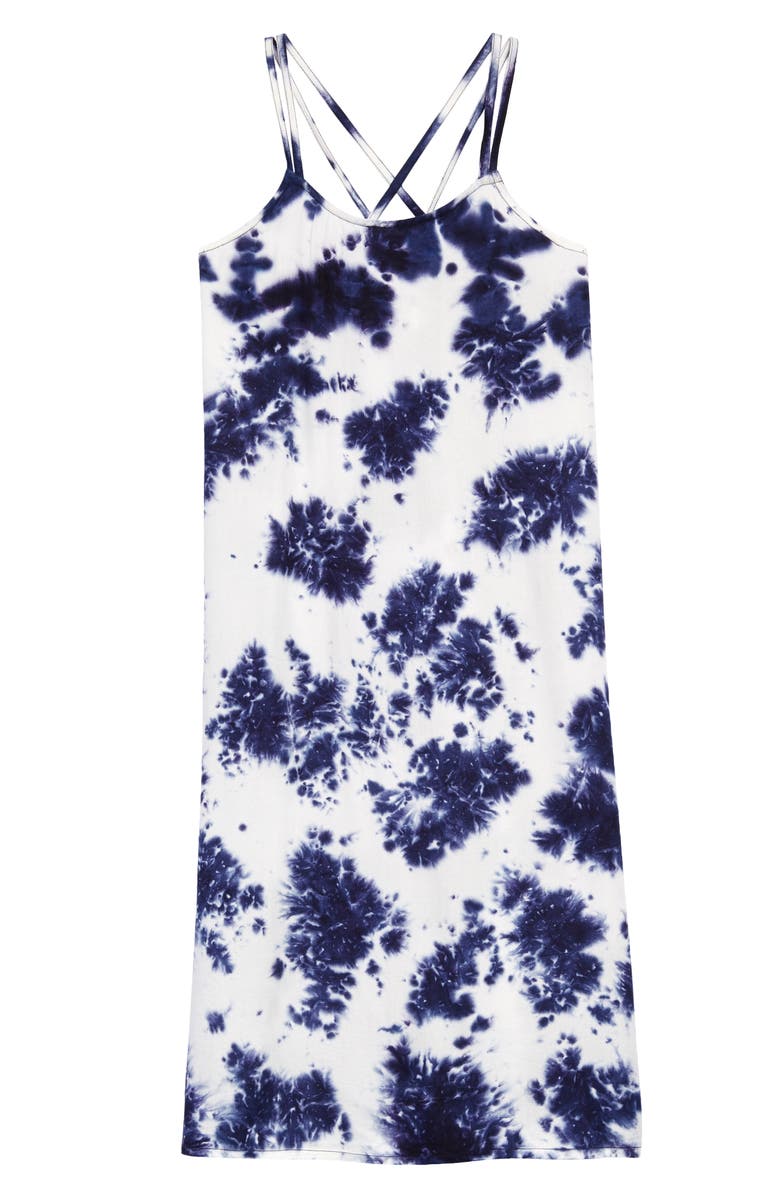 Treasure & Bond Kids' Tie Dye Cross Back Tank Dress, Main, color,