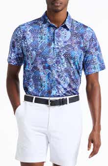 Robert Graham Brettman Short Sleeve Performance Polo